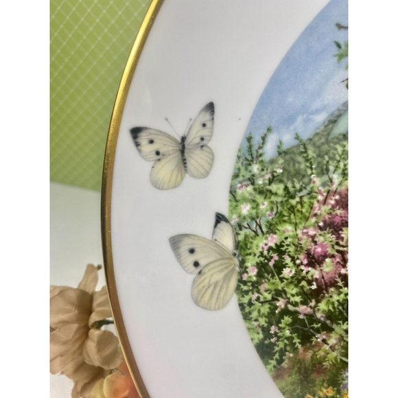 Franklin porcelain plate by Peter Banett, made in England, blue 9 1/4", Limited - Picture 11 of 17